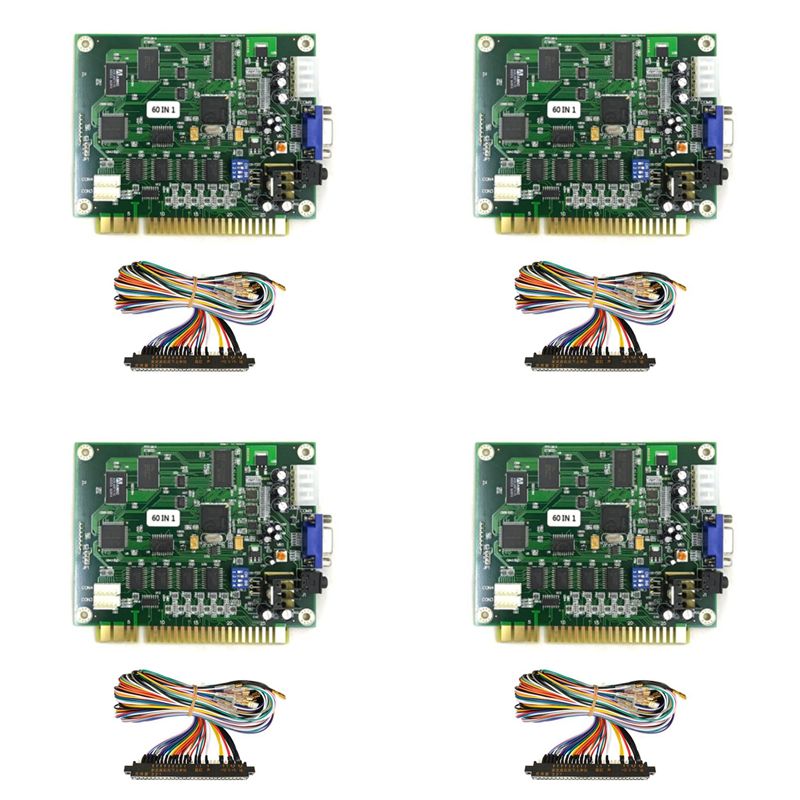 Usb Game Board Jamma - Scheda PCB Multicade X64A-4X 60 in