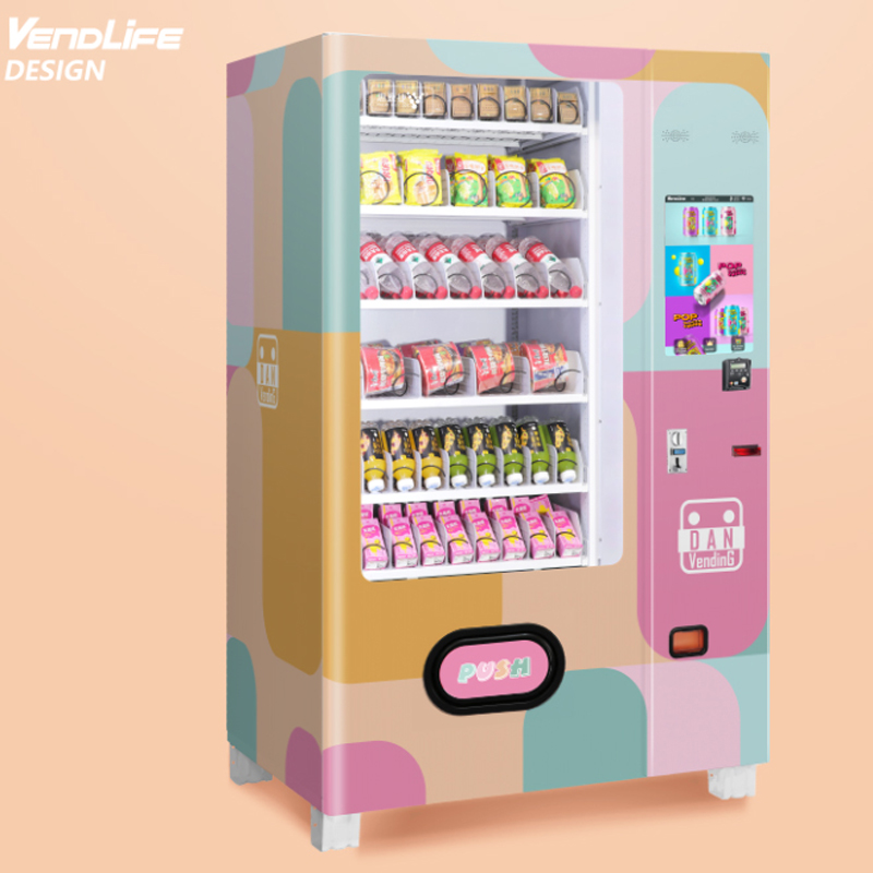 Popcorn Vending Machine - Distributore Automatico Combo di Snack e