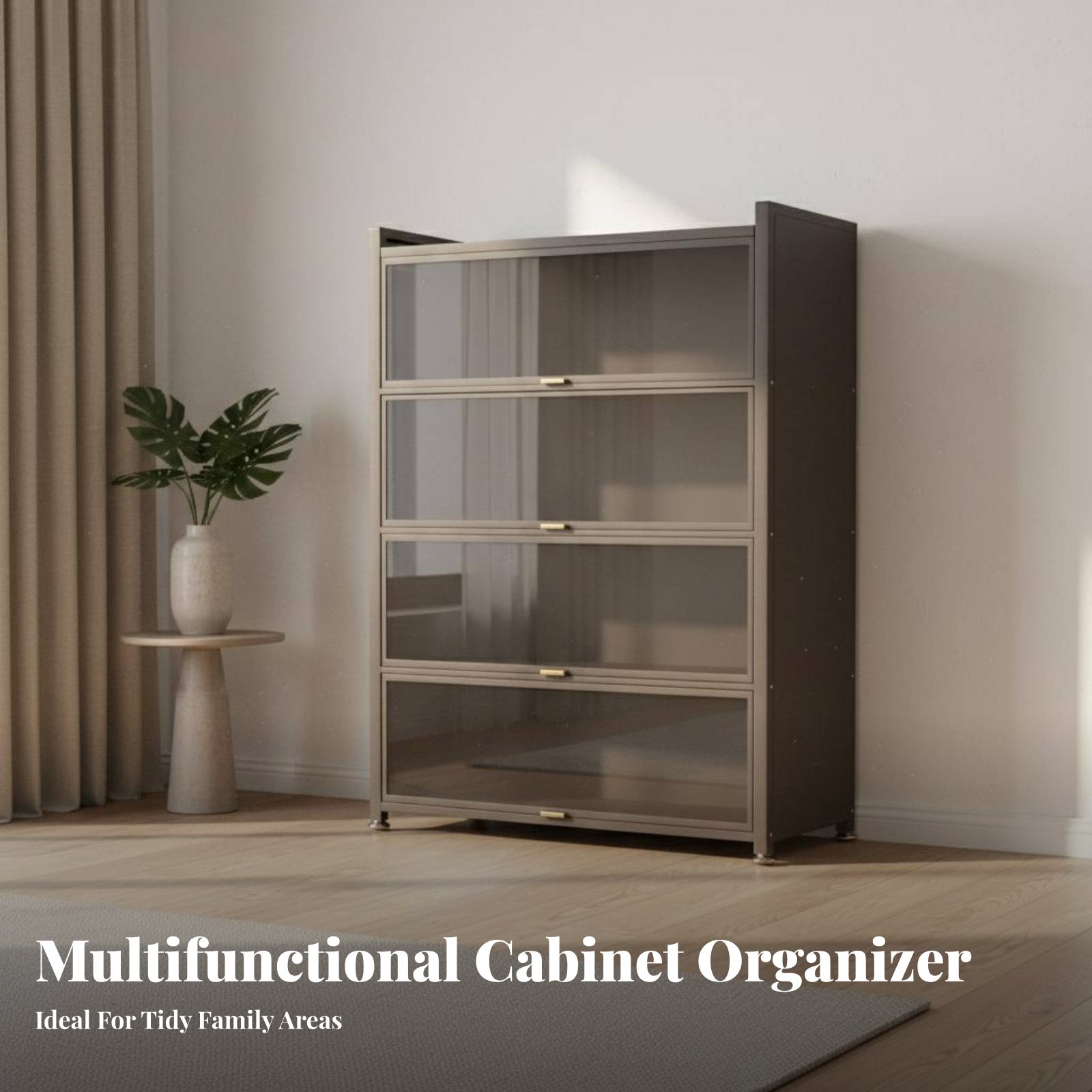 Glass Cabinet Display - Vetrina per Esposizione Statuette, Design Resistente