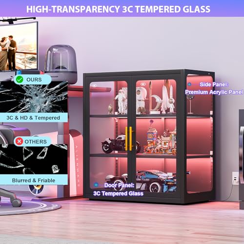 Vetrina con Porte in Vetro e L - Glass Cabinet Display recensione e prezzo
