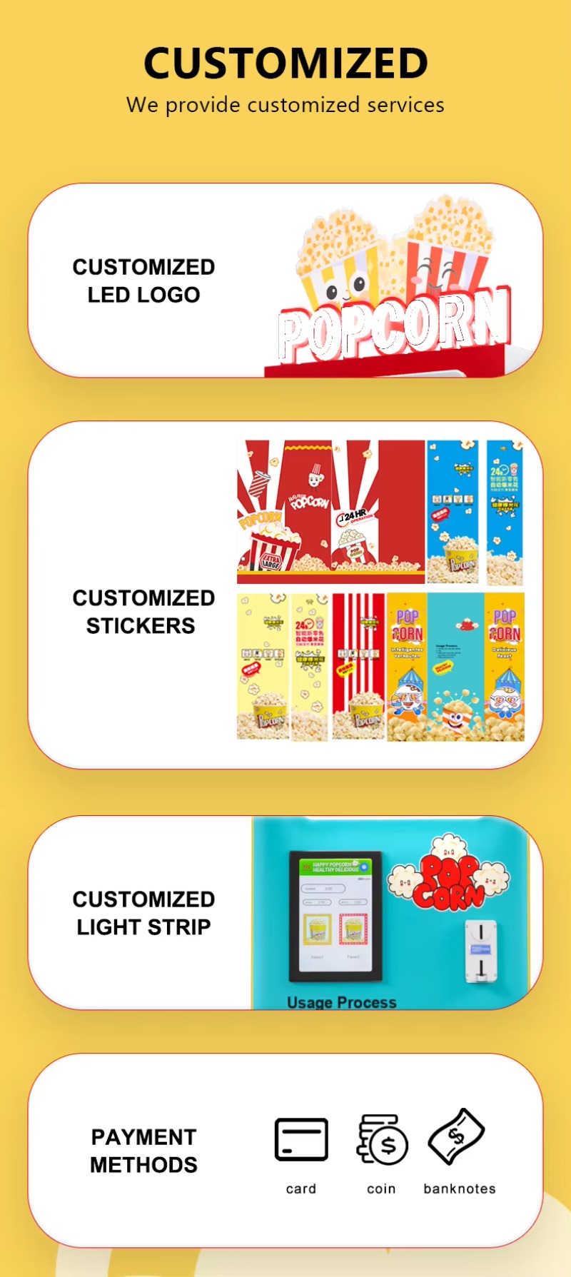 Distributore Automatico di Pop - Popcorn Vending Machine recensione e prezzo