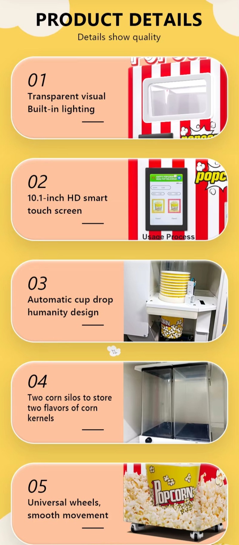 Distributore Automatico di Pop - Popcorn Vending Machine recensione e prezzo