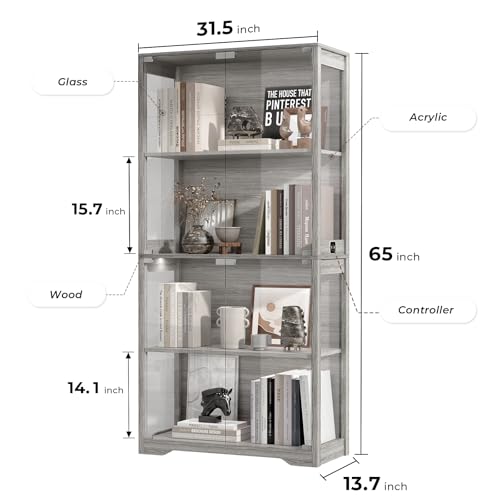 Vetrina con ante in vetro, esp - Glass Cabinet Display recensione e prezzo