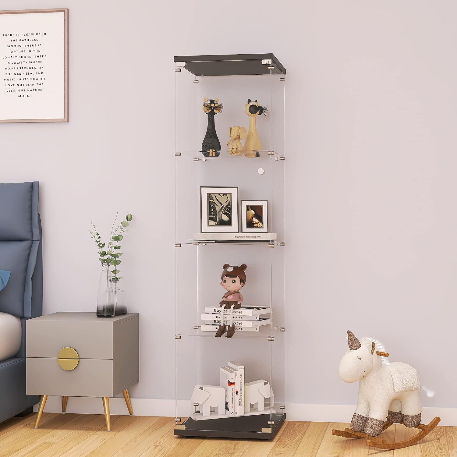 Vetrina in vetro con serratura - Glass Cabinet Display recensione e prezzo