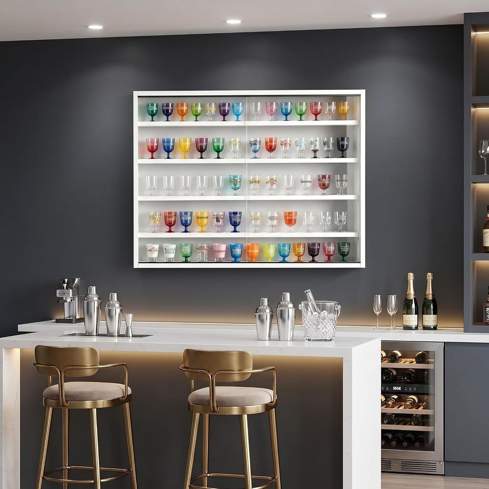 Espositore da Parete a 5 Ripia - Glass Cabinet Display recensione e prezzo